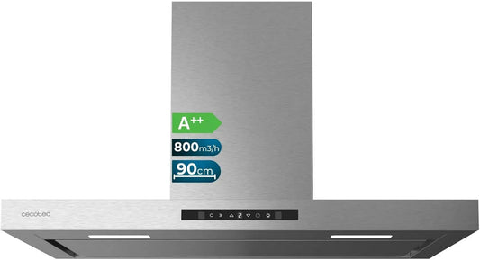 Cecotec okap kuchenny, Bolero PM przepływ m3 / h, 60 cm, 105 W, 430 m3 / h, 3 poziomów, czarny, Filtr aluminiowy, Mechaniczna regulacja m3/h