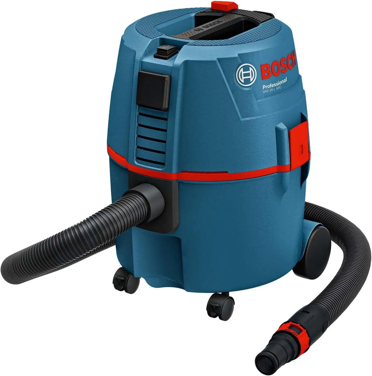 Bosch Professional, Bosch profesjonalny Bosch GAS 20 Odkurzacz, 20 l, jednoelastyczny, 1 filtr płaski, 2 rury ssące