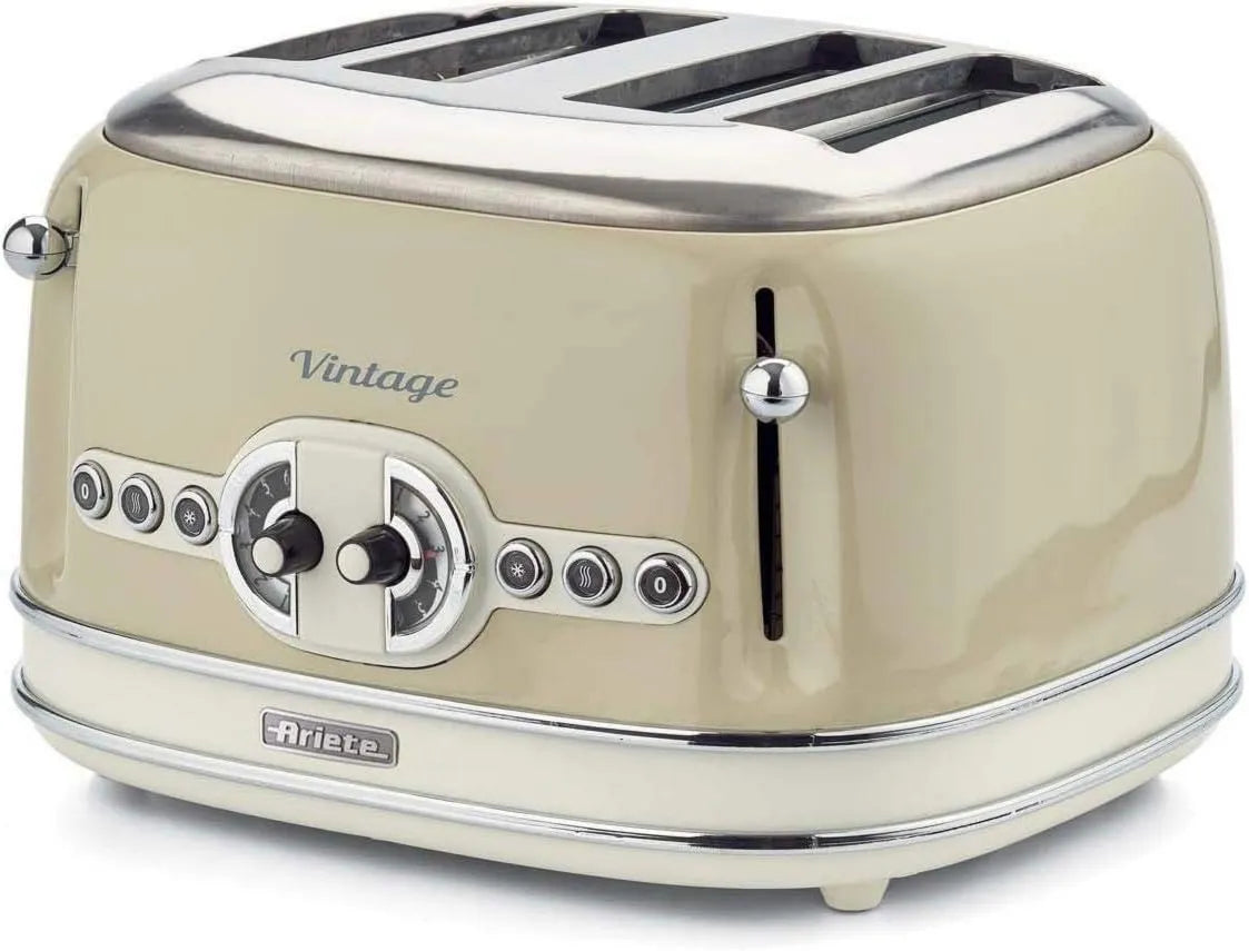 Ariete, Toster, 1600 W, zdejmowany, rozmrażany, stal nierdzewna
