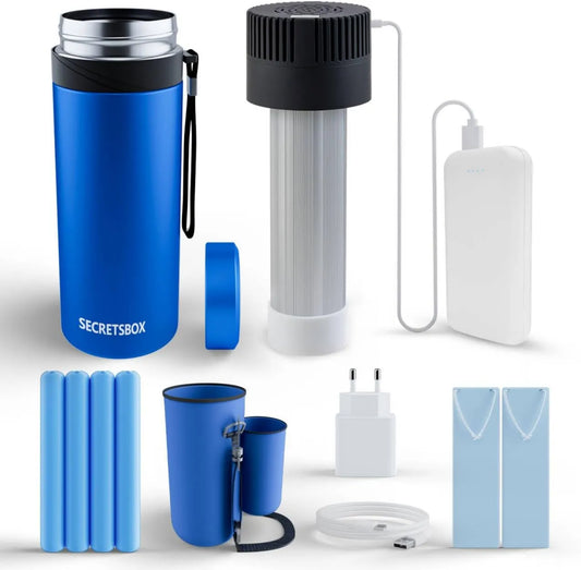 Home Care Wholesale, Przenośna lodówka medyczna 20000 mah, 2- 8°C, USB, insulina i leki transportu, TSA Zatwierdzone