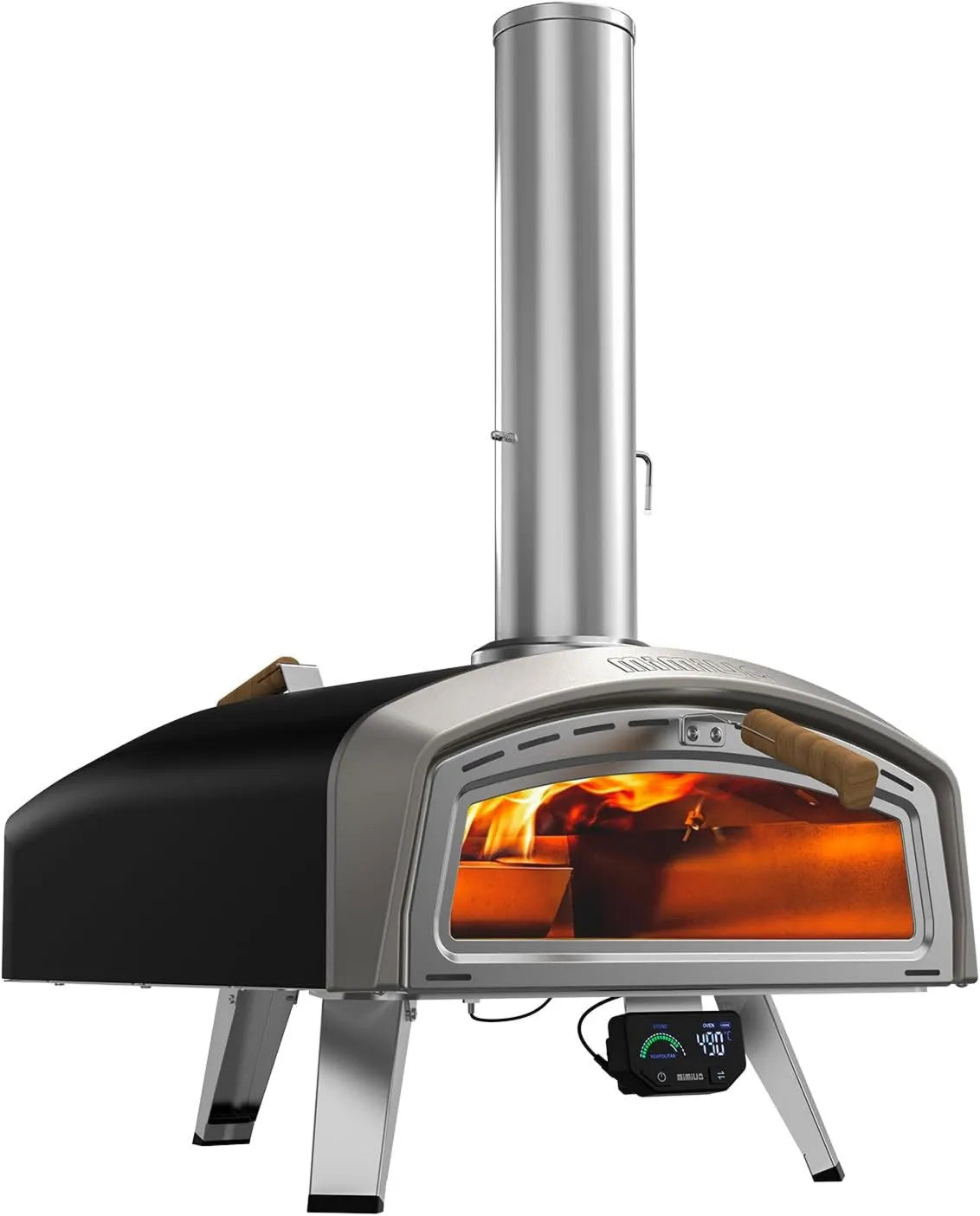 Mimiuo, Piec elektryczny do pizzy, 16 cali, plener, Pizza stone 41 cm, 90 Sekund gotowania