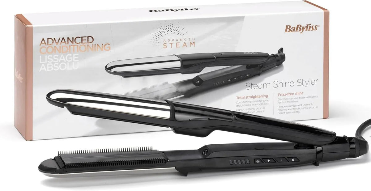 BaByliss prostownica do włosów, ST496E, prostownica do żelaza, para