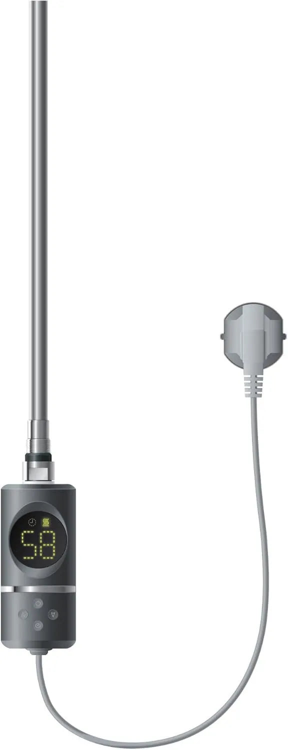ML DESIGN modern living, Grzejnik elektryczny, 1200 W, licznik czasowy, termostat, wyświetlacz LCD, 2 strefy temperaturowe