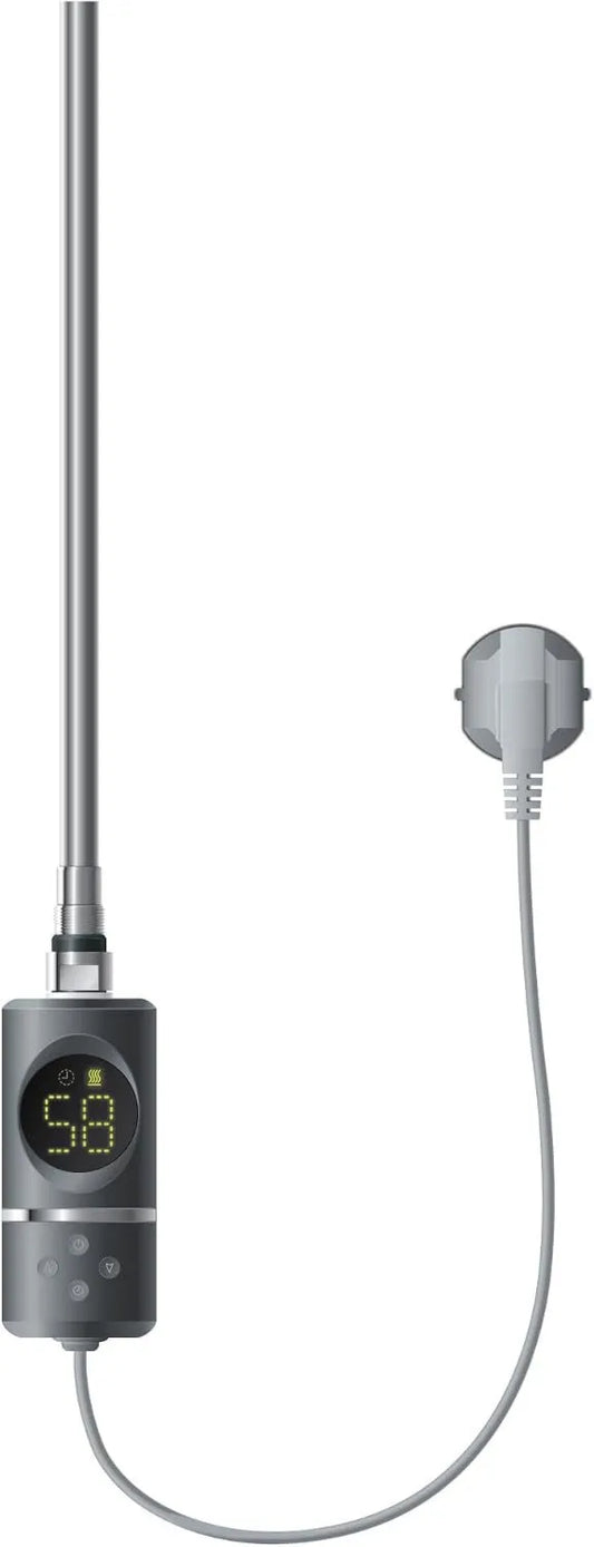 ML DESIGN modern living, Grzejnik elektryczny, 1200 W, licznik czasowy, termostat, wyświetlacz LCD, 2 strefy temperaturowe