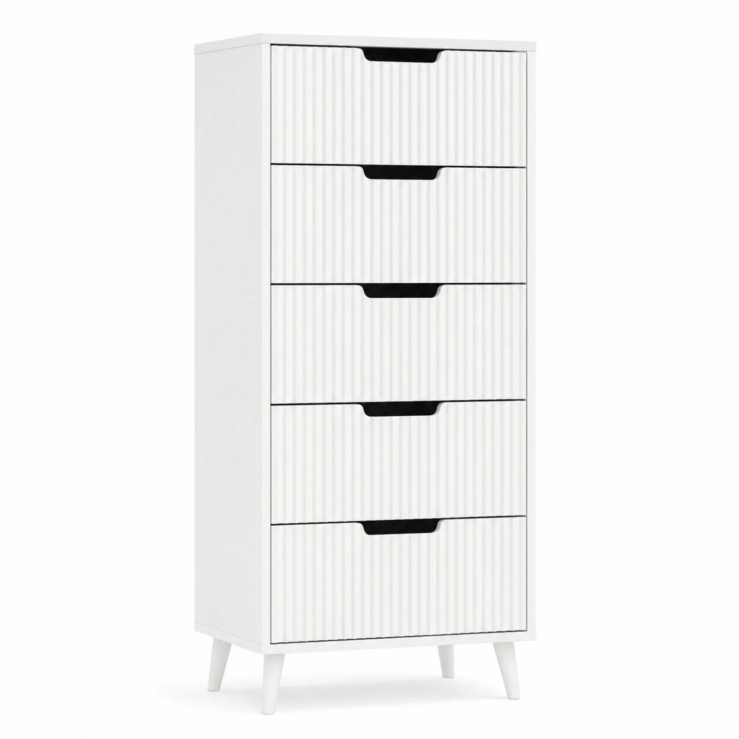 Komoda z szufladami z płyty MDF Biała 120x60x40 cm