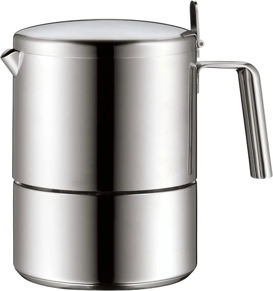 WMF, Zmywarka, płyta VA, matowa stal nierdzewna Cromargan, ekspres do kawy Kult 300 ml, ekspres do kawy do 6 filiżanek