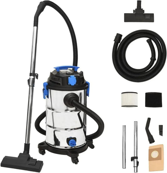 Tomostar, Odkurzacz W 30, 30 l, 1200 W, przemysłowy, srebrny