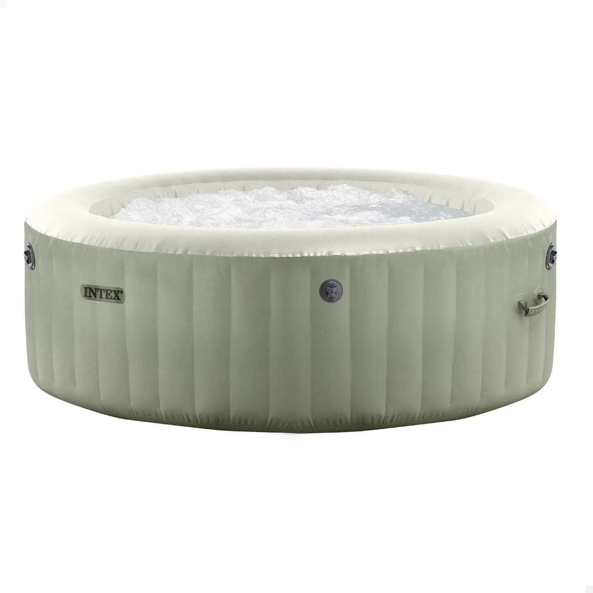 Intex 28426NP dmuchawa, 196 cm, 71 cm, 795 l, 4-osobowy zestaw oliwkowy zielony okrągły bąbelkowy spa