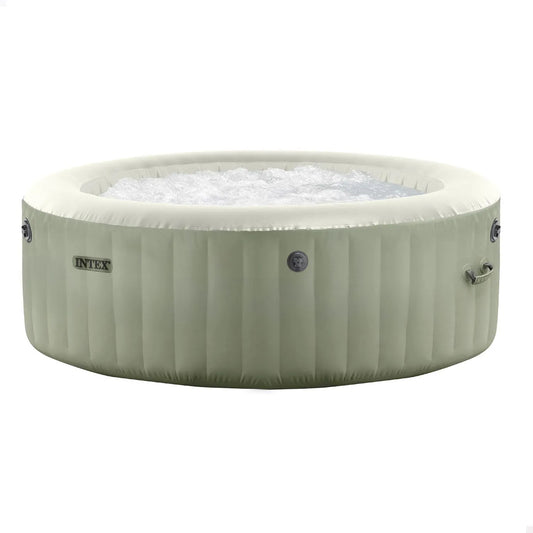 Intex 28426NP dmuchawa, 196 cm, 71 cm, 795 l, 4-osobowy zestaw oliwkowy zielony okrągły bąbelkowy spa