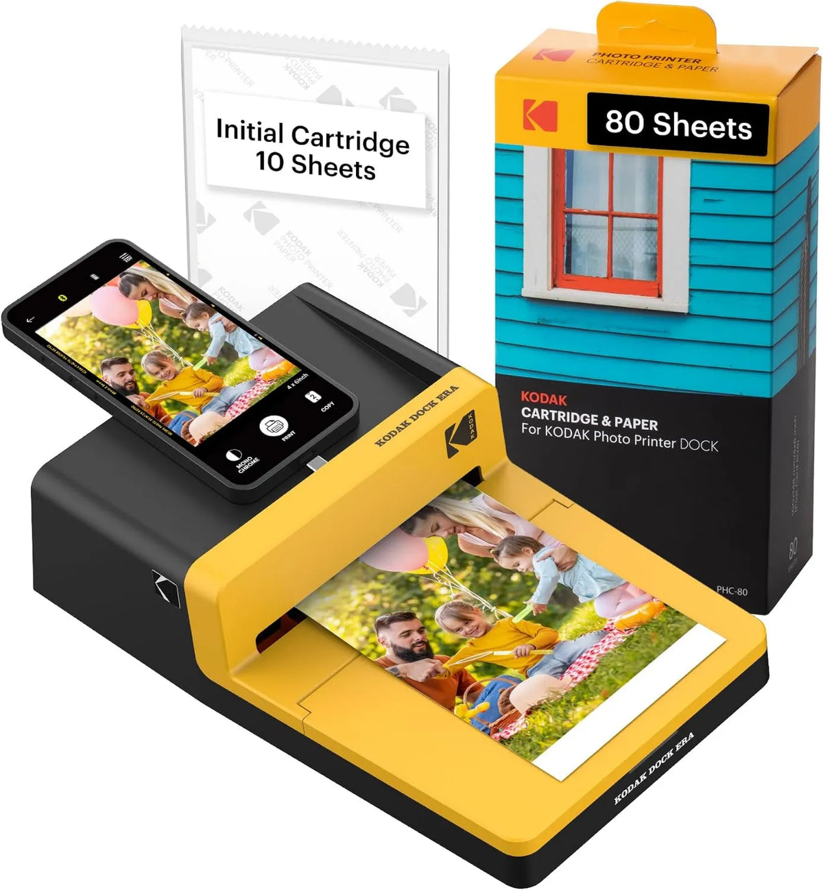 Drukarka, KODAK Żółta drukarka fotograficzna, drukowanie dokumentów i zdjęć