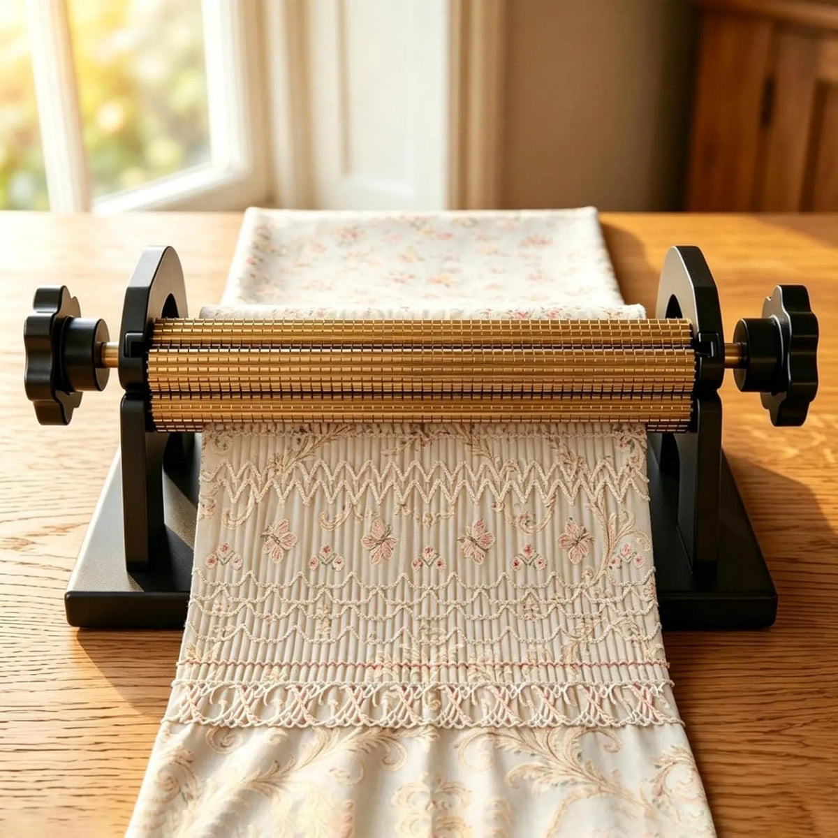 ALSUP, 24Rows czarny Ruffler Maszyna do dymek DIY czarny Seam 24Rows
