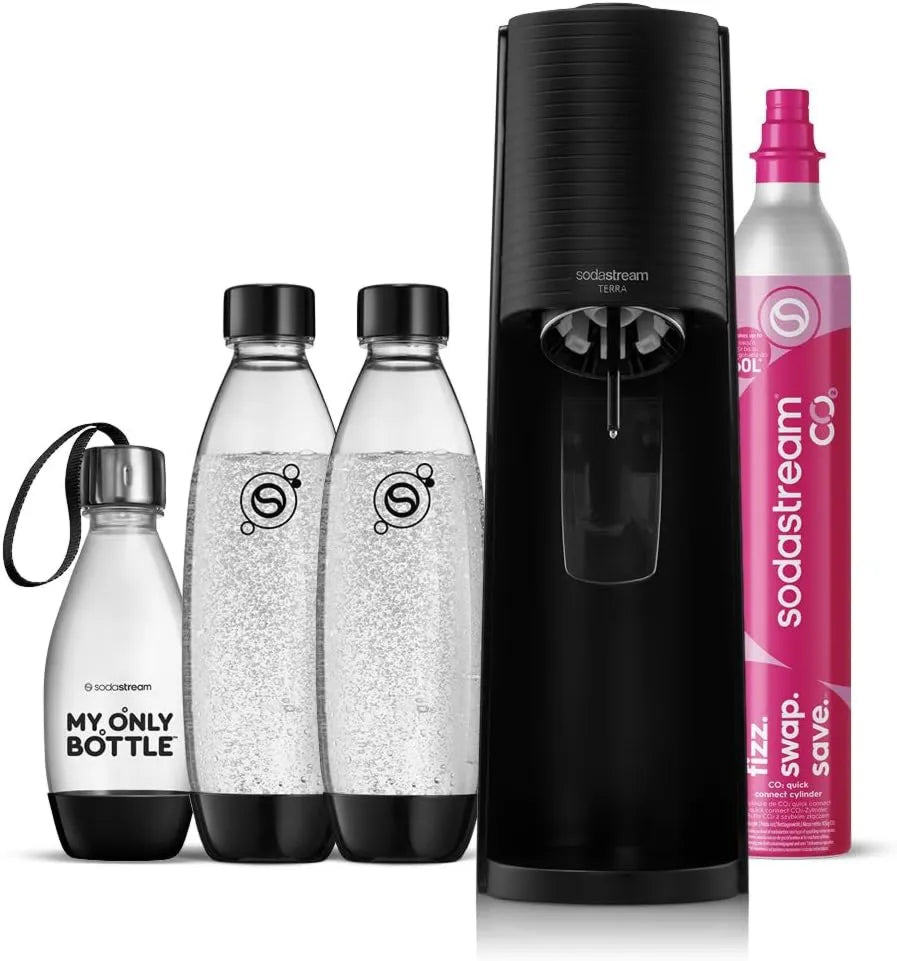 sodastream, TERRA Soda maszyna, 1 l, 2 butelki, 0, 5 l