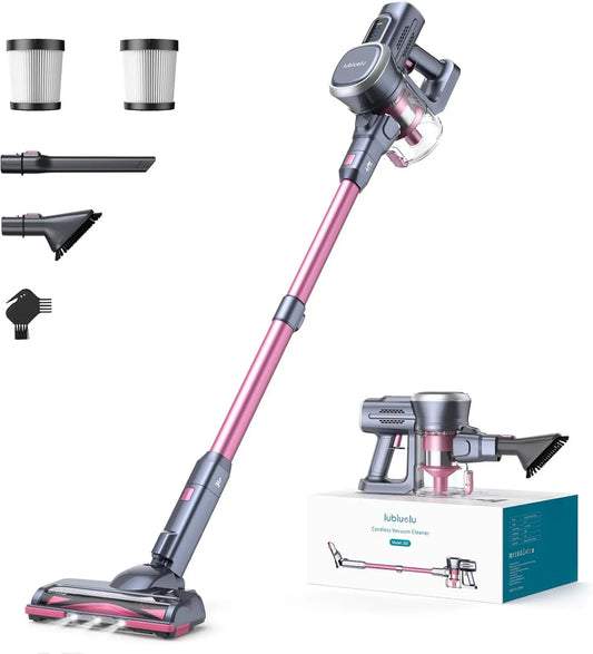 Odkurzacz pionowy, 25000pa, 220 W, 50 min, zasilanie akumulatorowe, Lubluelu Bezprzewodowy odkurzacz 25000pa