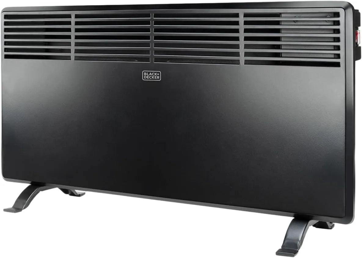 BLACK+DECKER, czarny+DECKER czarny+DECKER czarny+DECKER czarny+DECKER Czarny + Decker BXCSh120 Tracile Ekran, Przenośnik ścienny, 1200 W, 35°C Thermostat, IP24, Programowalny dzień i tydzień, Funkcja otwartego okna, 12 m²