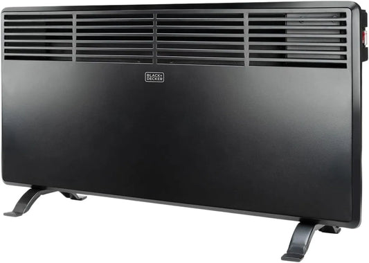 BLACK+DECKER, czarny+DECKER czarny+DECKER czarny+DECKER czarny+DECKER Czarny + Decker BXCSh120 Tracile Ekran, Przenośnik ścienny, 1200 W, 35°C Thermostat, IP24, Programowalny dzień i tydzień, Funkcja otwartego okna, 12 m²