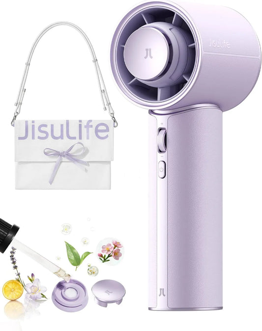 JISULIFE, Wentylator, JISULIFT, przenośny, USB, do 30 godzin czasu chłodzenia, 1 do 100 prędkości