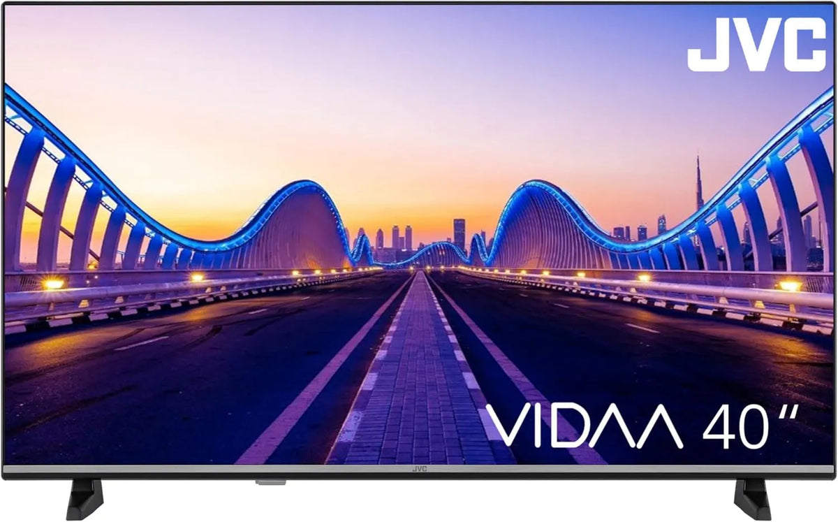 LT-40VDF5455 telewizor Smart TV, Full HD, 102 cm, JVC Fernseher 40 Zoll Smart TV VIDAA Full HD Fernseher, HDR TV mit integriertem Triple-Tuner
