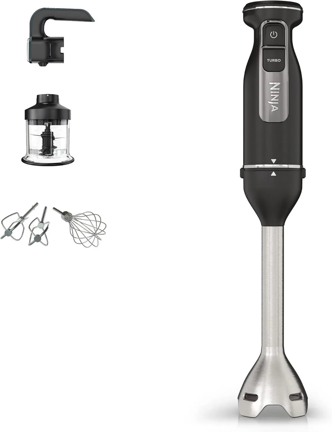 NINJA, 3- in-1 CI100EU Dishwayer, 850 W, czarny, 2 prędkości mieszania i 5 prędkości do cięcia 3 w 1