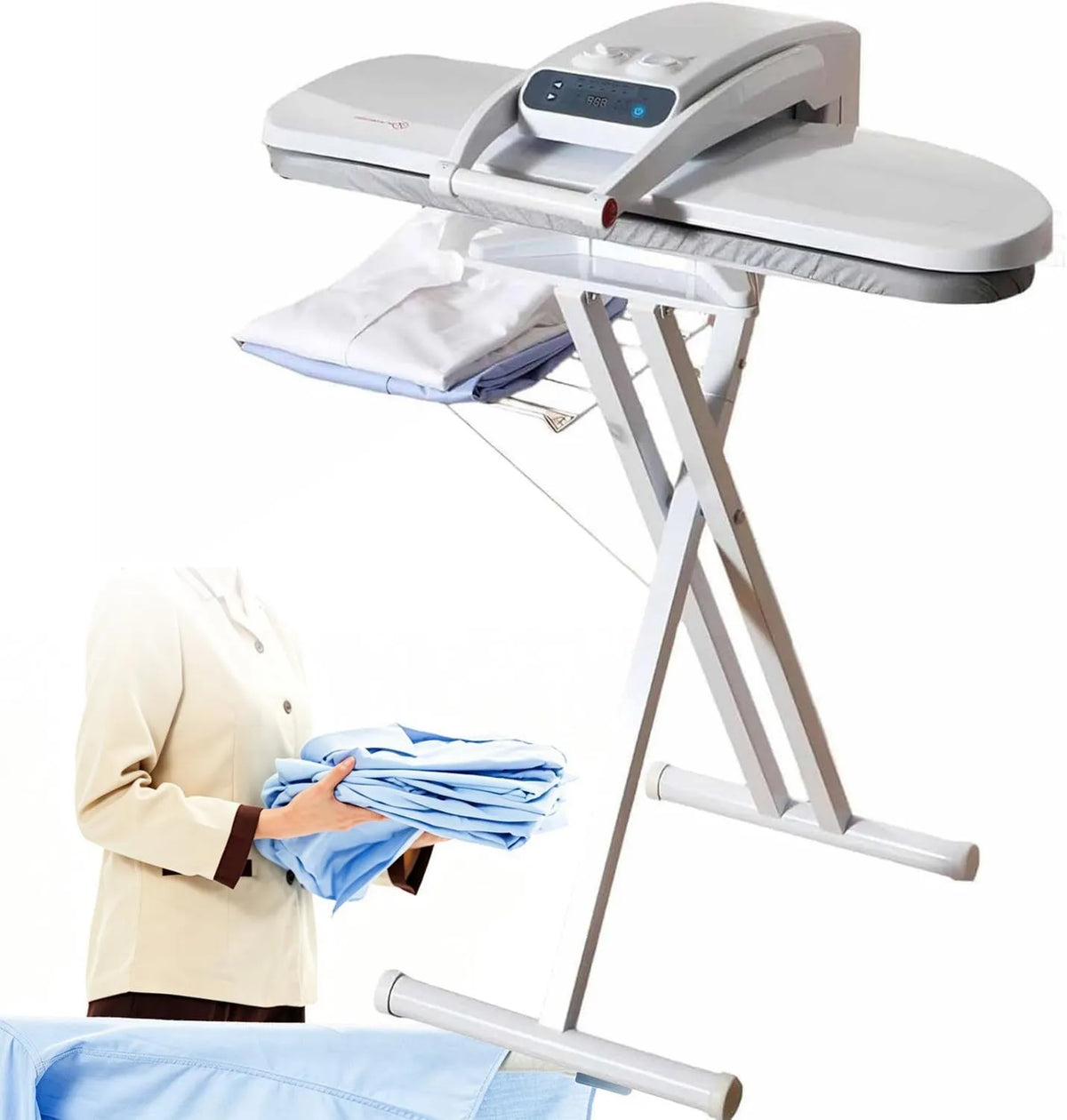 YANDDEA, Prasa, prasa do prasowania parowego, żelazko elektryczne, 800 × 310 mm, 1800 W, przemysłowe, profesjonalne