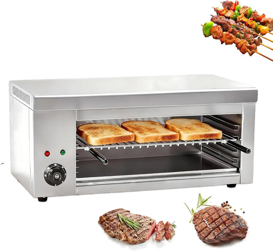 RoyceBee grill elektryczny, Piec elektryczny, 50 do 300°C, Salamandre, instalacja ścienna, grill, profesjonalny, do grillowania, stół, ruszt i ogrzewanie, Idealny w Pro Kuchnia