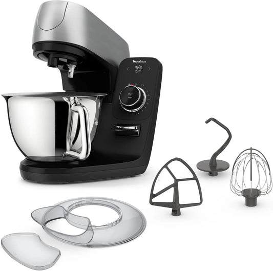 Moulinex robot kuchenny, 5.5 l, Piec smart z 8 programów automatycznych, ciasto, stal nierdzewna, Bol 5