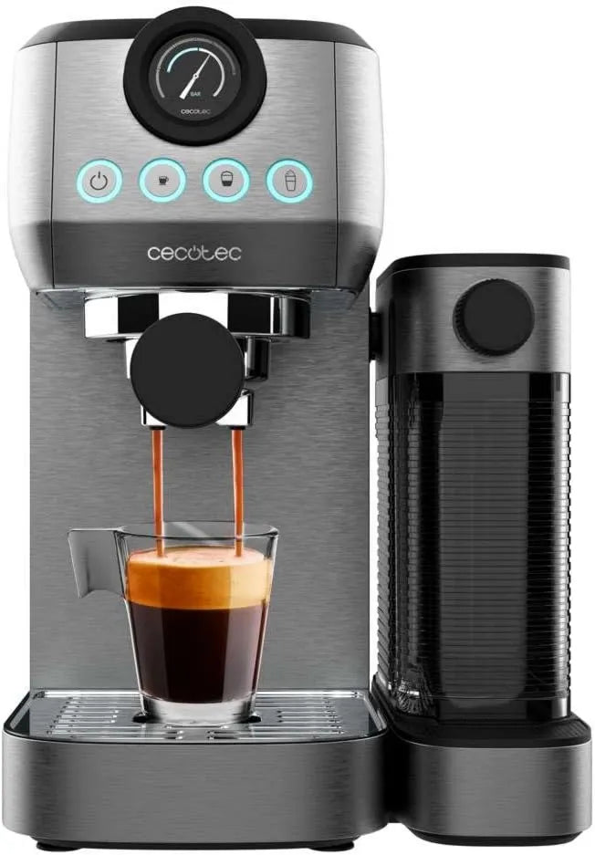 Cecotec automatyczny ekspres do kawy, Maszyna, 1350 W, funkcja ogrzewania, półautomatyczna maszyna espresso moc Espresso 20 stal Pro Latte