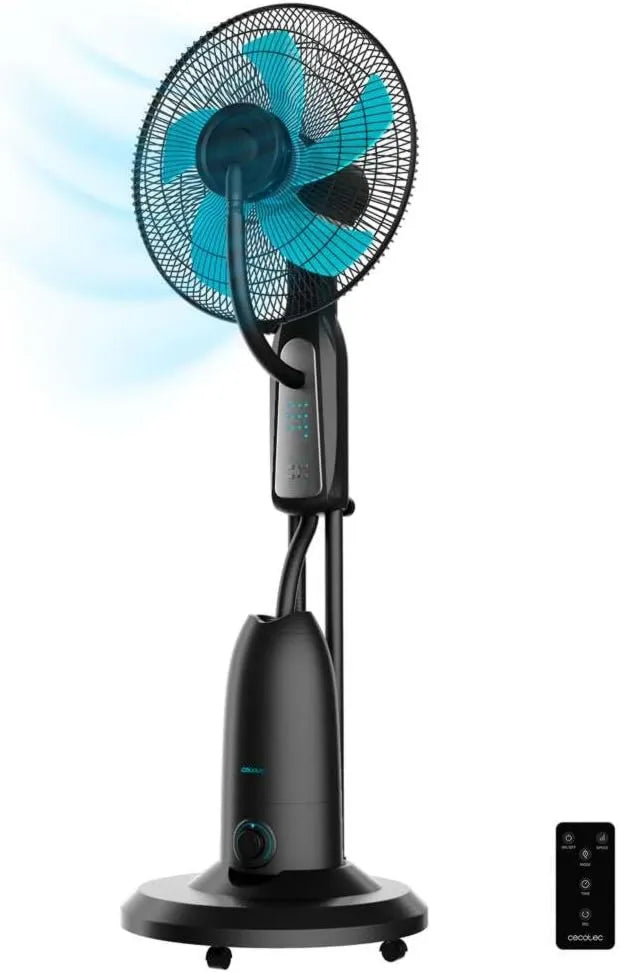 Cecotec, Wentylator, 40 cm, 2, 8 l, 90 W, zegar, 3 prędkości, Automatyczne oscylacja i zdalne sterowanie, tłumik, 2.8 l pojemność