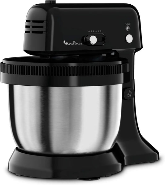 Moulinex robot kuchenny, Myjnia do naczyń QA110810, 4 l, 300 W, stal nierdzewna, miska ze stali nierdzewnej 4 l, 5 prędkości