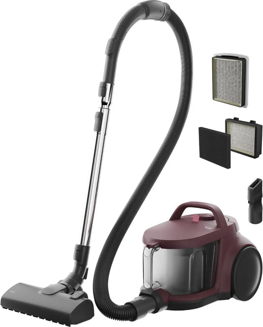 AEG AL51C1DRF odkurzacz, 1000 W, 78 dB, filtr HEPA, bezworkowy odkurzacz do sań 1000 W, promień działania 9 m